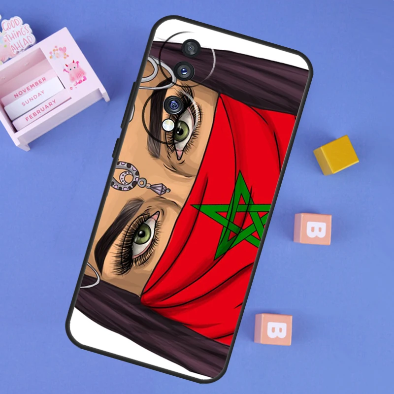 Maroc Morocco Flag Case For Honor X8b X9b X8a X9a X6a X7a X6 X7 X8 X9 Honor 90 Lite 70 50 Magic 5 6 Pro Cover