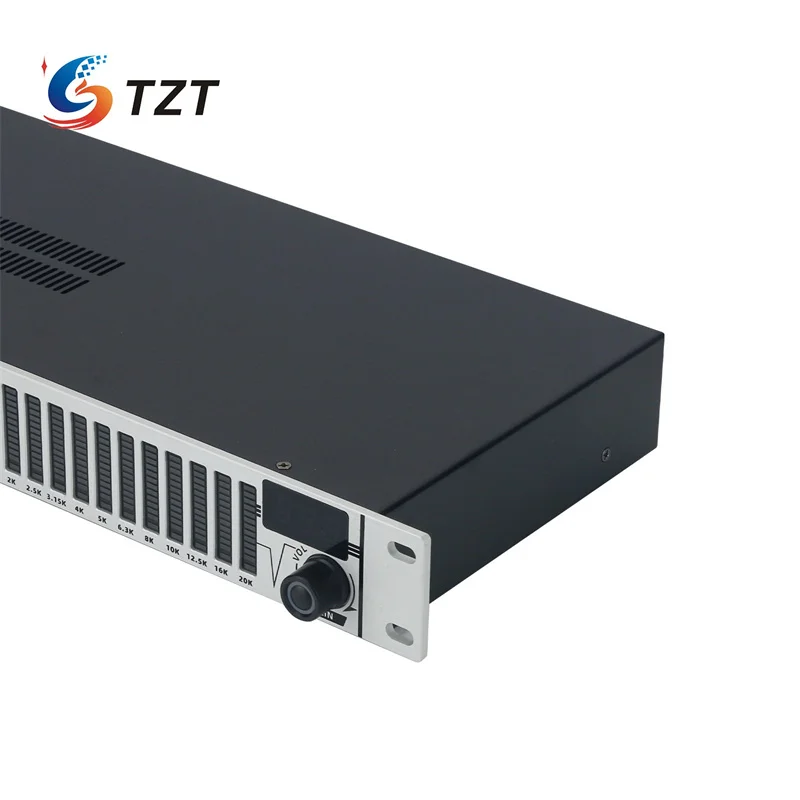 TZT EQ-A31 Professional 31 Band Equalizer Digital Equalizer (Silver) for Stage Home Karaoke Studio Uses