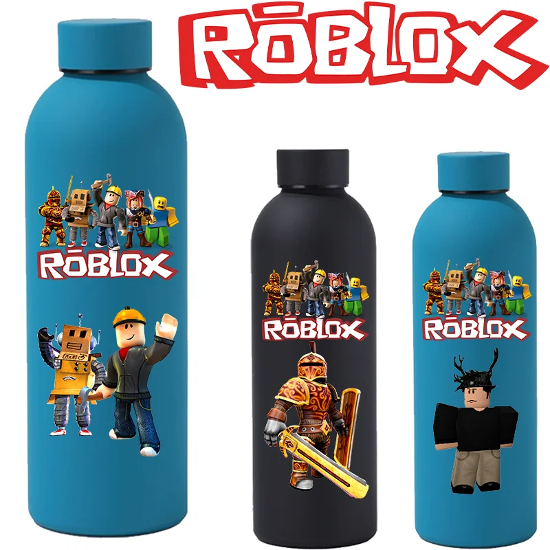 

500ML Gourde Roblox Game Insulated Water Cup Anime Paint Small Mouth Bottle Cartoon DynaBlocks Insulated Coffee Cup Holiday Gift