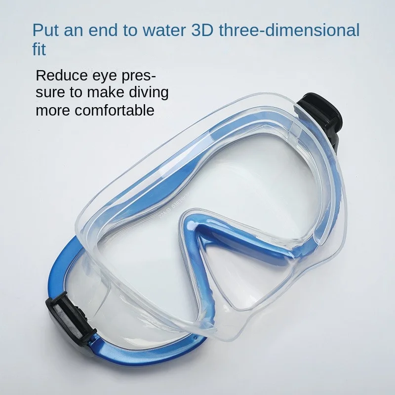 

OVOZI Professional Snorkeling Two-piece Silicone Full Dry Breathing Tube Large Frame HD Diving Goggles