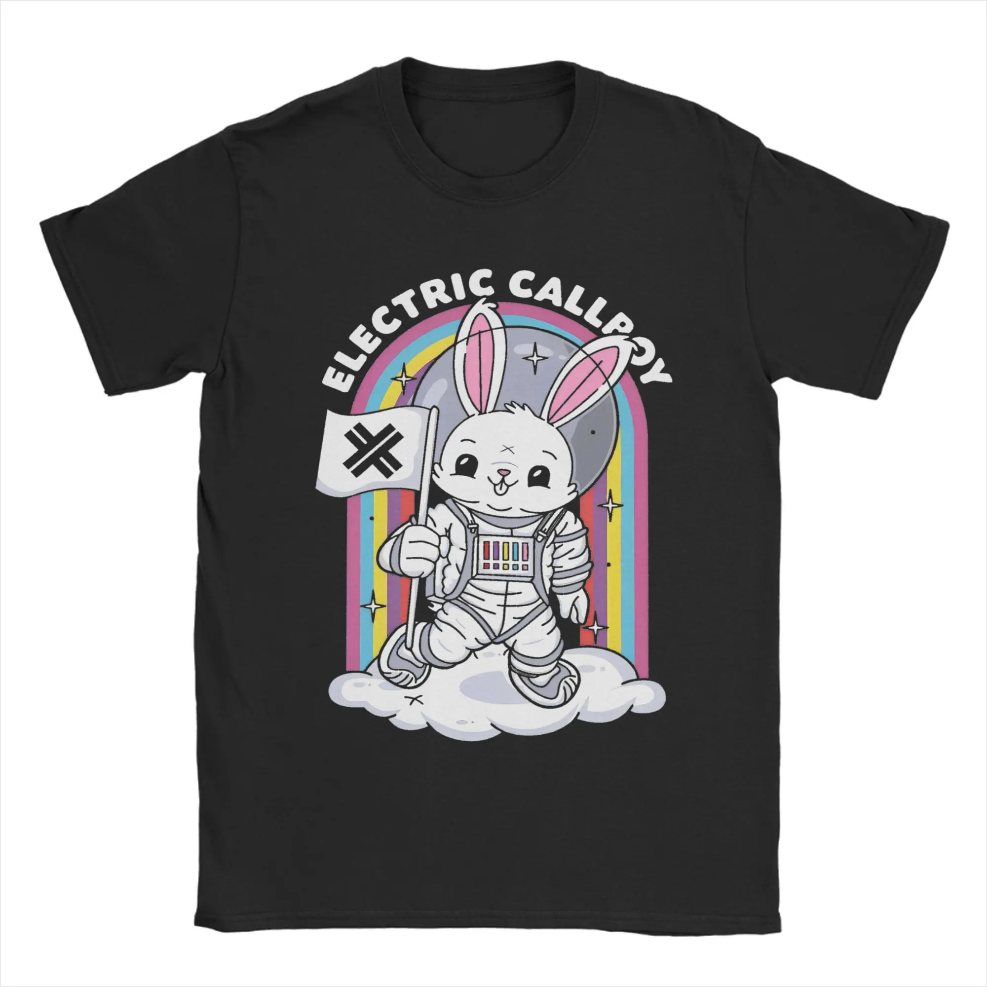 Fashion Electric Callboy Space Bunny T Shirt For Men Women Cotton Short Sleeve  Round Neck Summer Tops Shirts