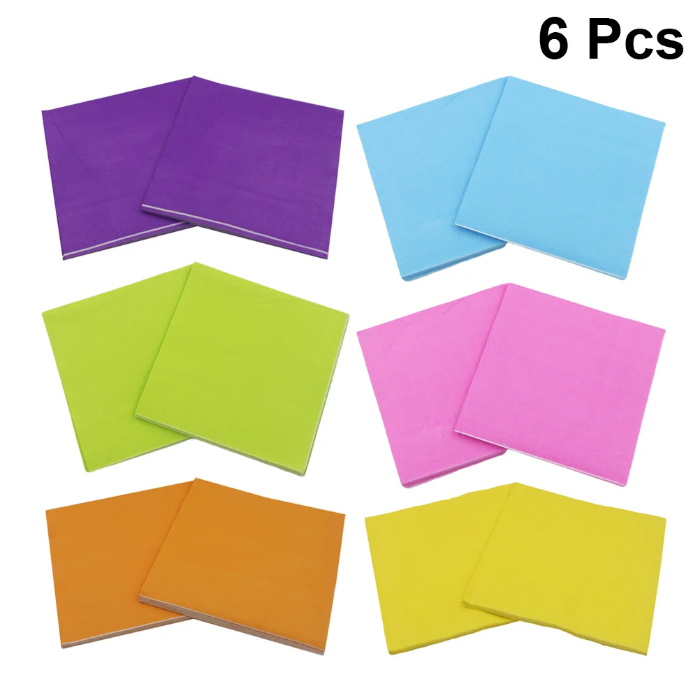 

6 Packs Solid Color Napkins Dinner Paper Formal Occasion Party Premium