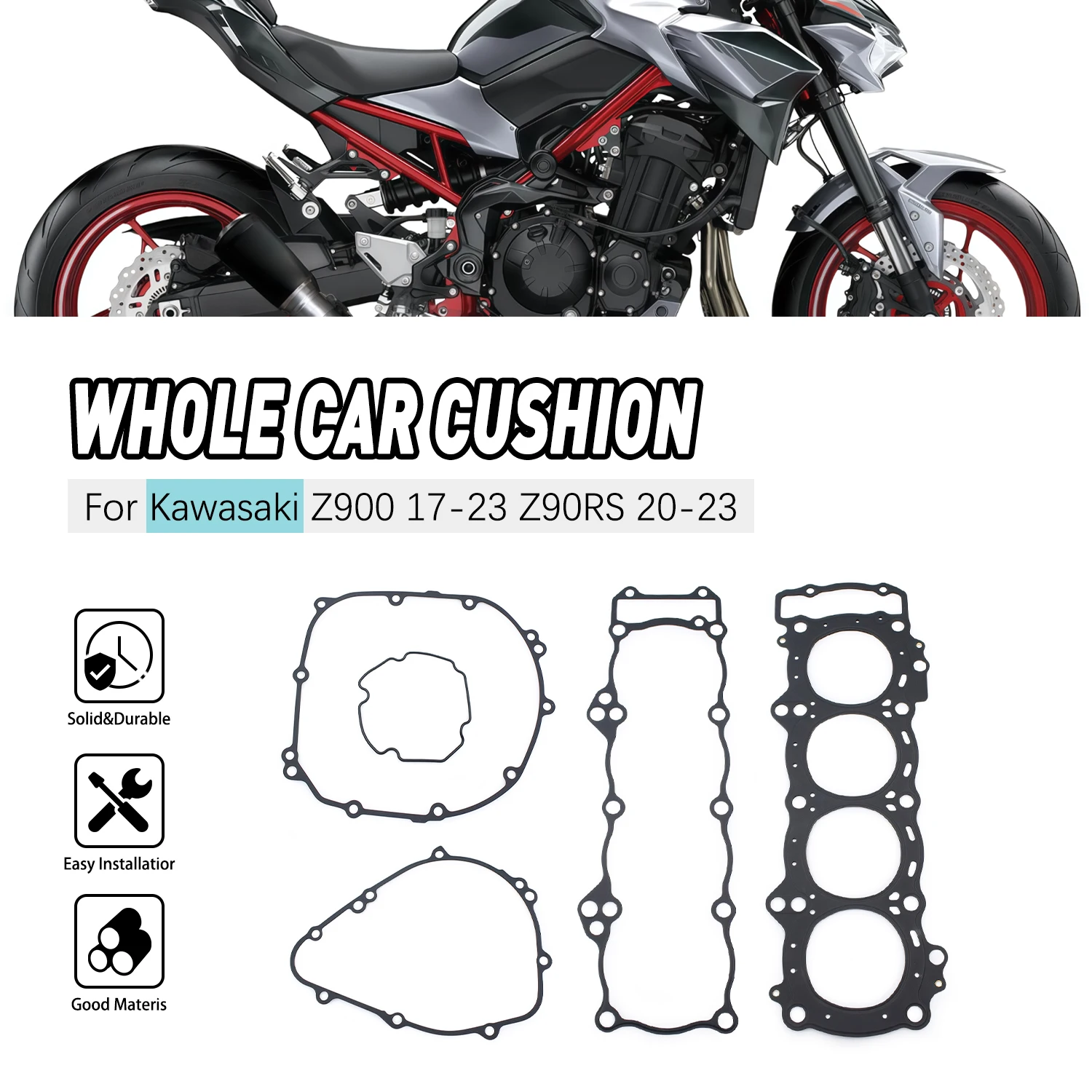 

Oil Pan Gasket Cylinder Head Crankcase Cover Kits For Kawasaki Z900 2017-2023 Z90RS 2020-2023