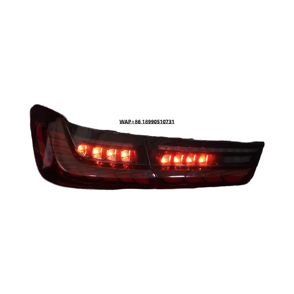 

VLAND New 12V Red Lens and Smoked LED Tail Lights for 2019-Up for 3-Series ABS Material Tail Lamps