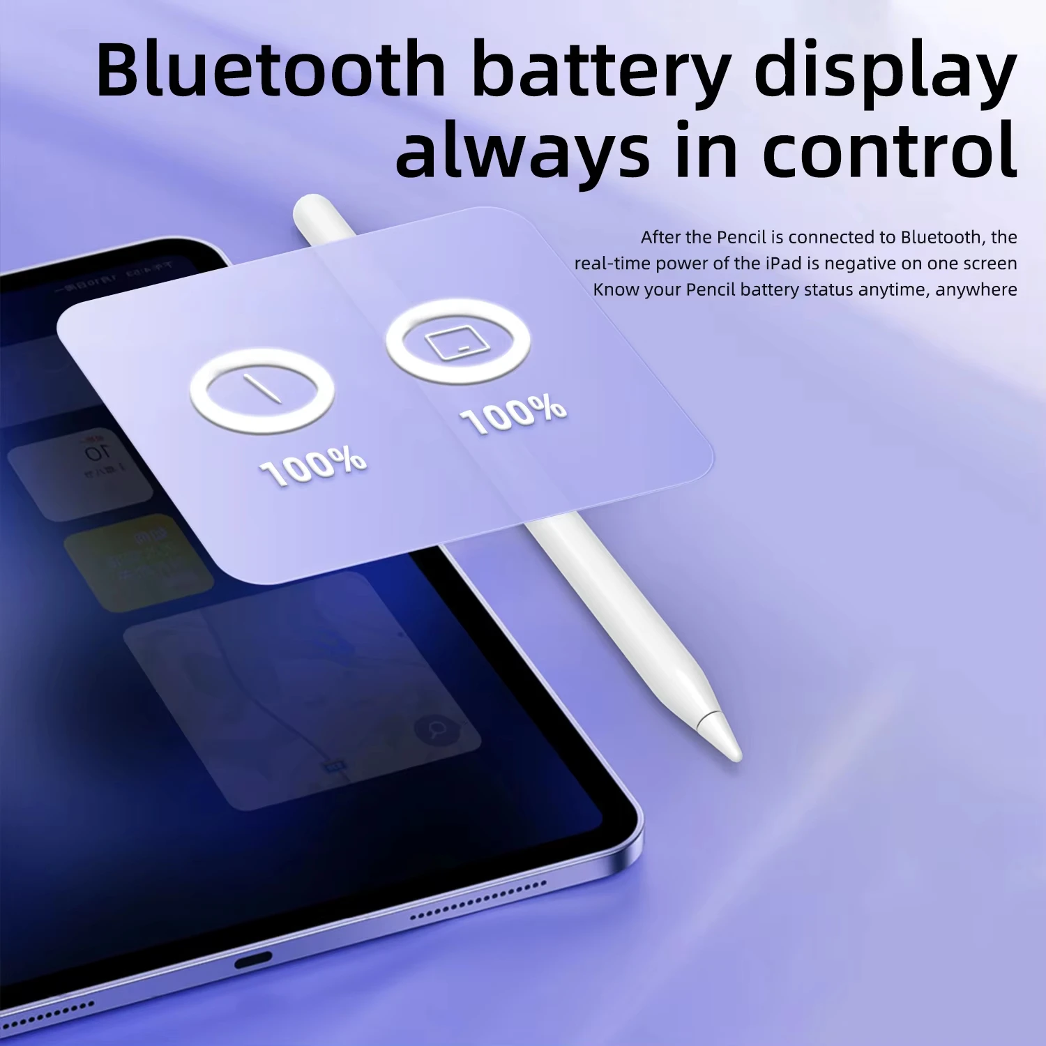 Caneta Stylus para Apple iPad Pencil - Caneta para iPad Air4/5, mini6, iPad Pro 11-12,9 Polegadas 2018-2023 Pro Gen Palm Rejection para Apple Pe