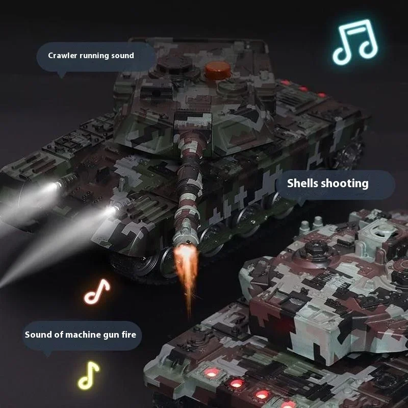 Simulation Fernbedienung Tank Beleuchtung Soundeffekt Simulation des Tankmodells simuliert ein echtes Rückstoß-Jungen-Geburtstagsgeschenk