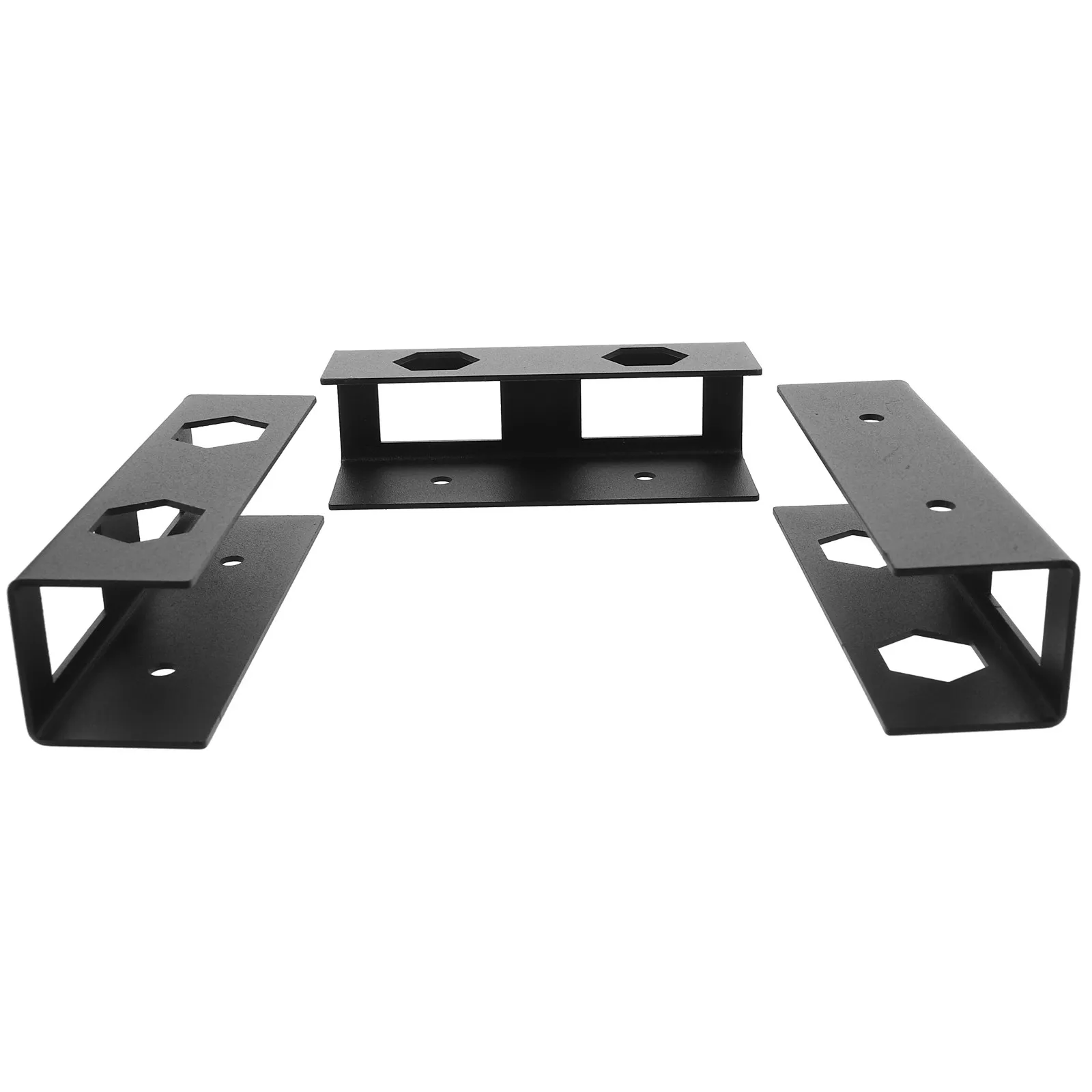 1Set Under Desk Laptop Mount Solid Carbon Steel Bracket Invisible Storage Design Tool Free Installation for Notebook Keyboard
