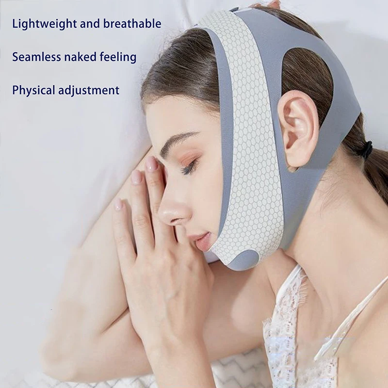 Vendaje adelgazante facial reutilizable para mujer, moldeador de cara con línea en V, cinturón para levantar mejillas y barbilla, correa de masaje Facial, herramientas de belleza para niños y adultos