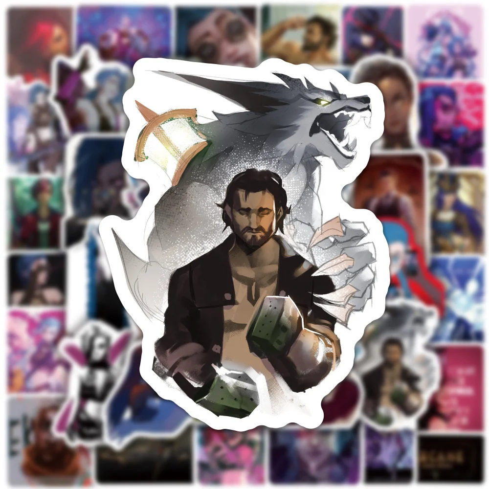 10/30/50PCS League of Legends Derived Graffiti Stickers Electric Car Laptop Water Cup Waterproof Decorative Stickers Wholesale