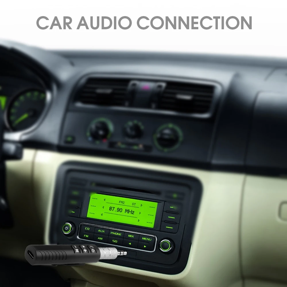 Bluetooth 5,0 приемник 3,5 мм 3,5 AUX разъем стерео музыка аудио автомобильный комплект беспроводной адаптер динамик для наушников усилитель с микрофоном