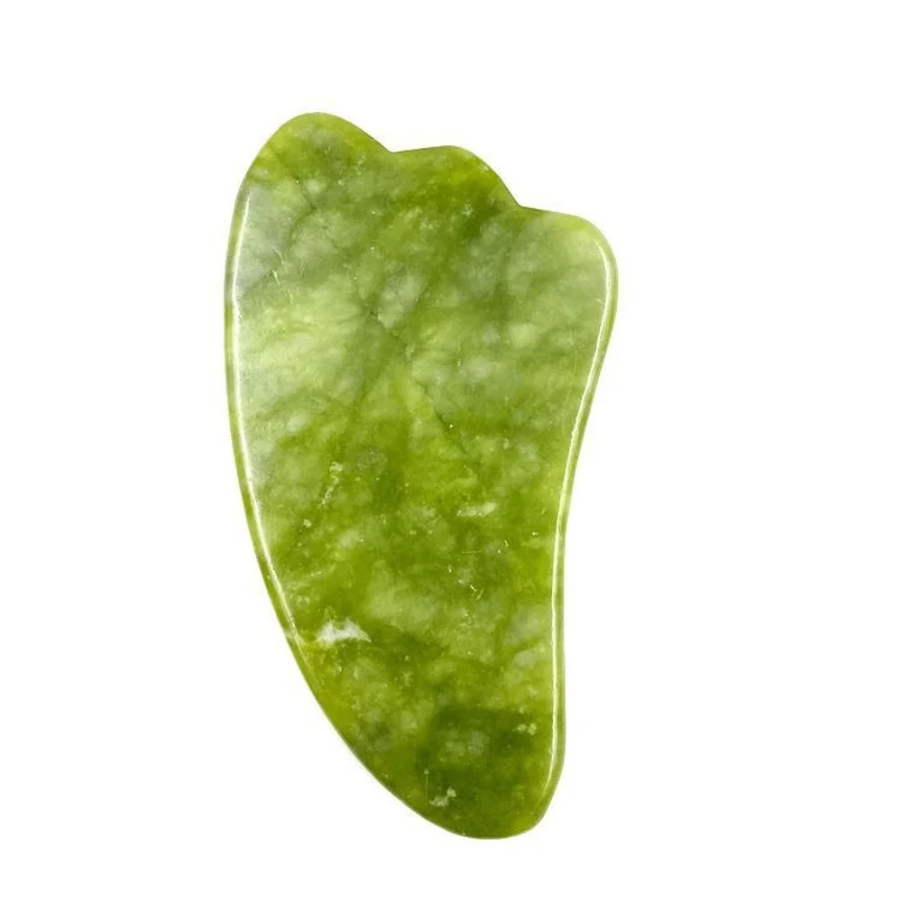 Natural Gouache Scraper For Face Gua Sha Comb Smooth Cold Jade Guasha Stone Meridian Muscle Massage Relaxation Skin Care Tools