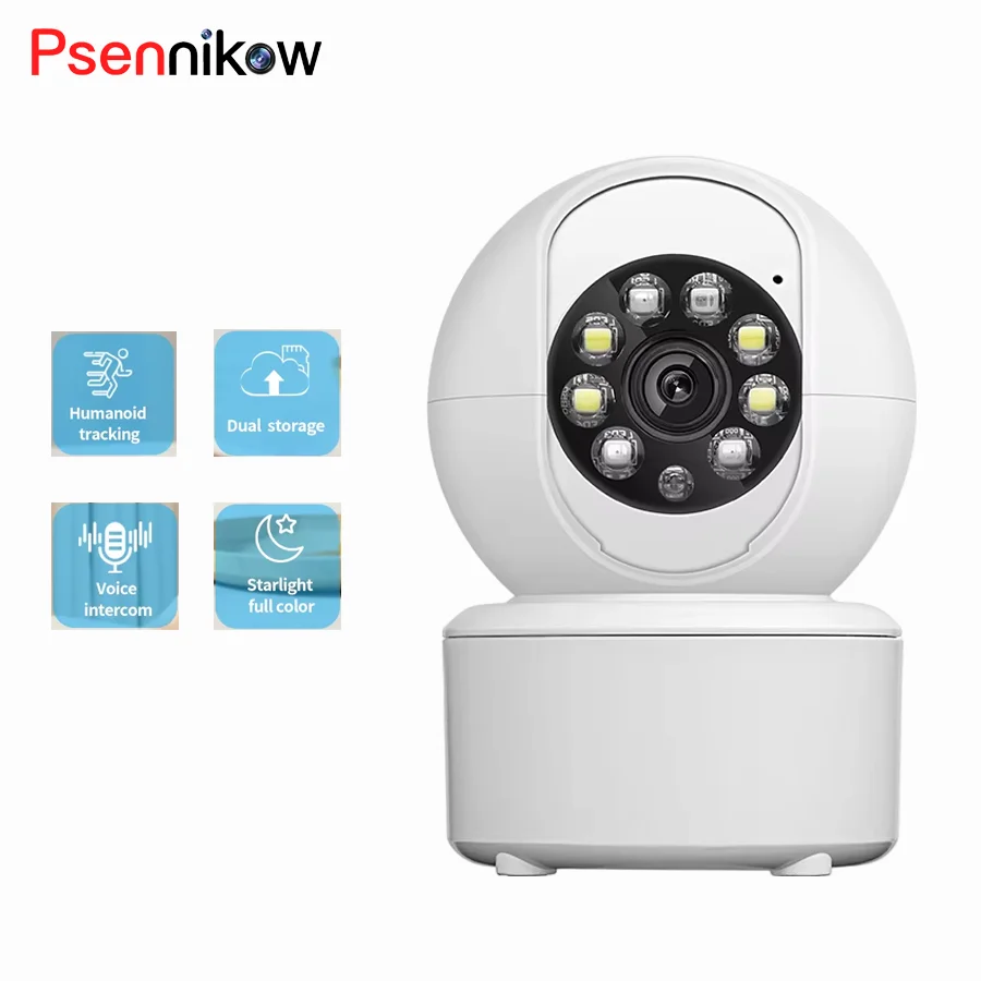 

3MP Wifi IP Camera 4K Smart 1080P Smart Wireless WIFI Security Color Night Vision Auto Tracking Two-Way Audio ICSEE Baby Monitor