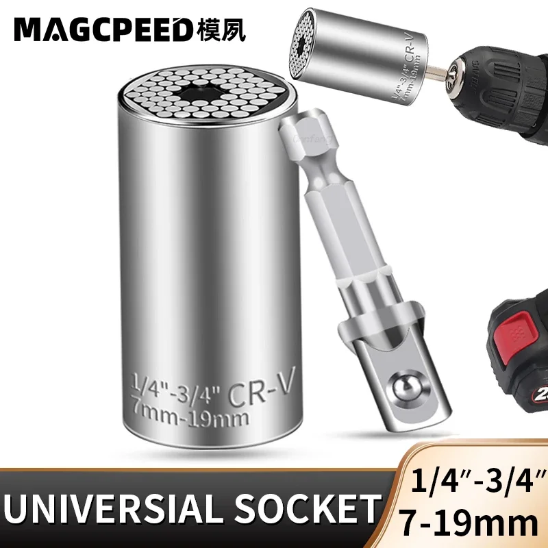 Onnfang Universal Torquímetro Cabeça Conjunto 43 Polegada Soquete de Poder Broca Manga Aperto Ratchet Spanner Chave Porca Parafuso Manga Ferramenta