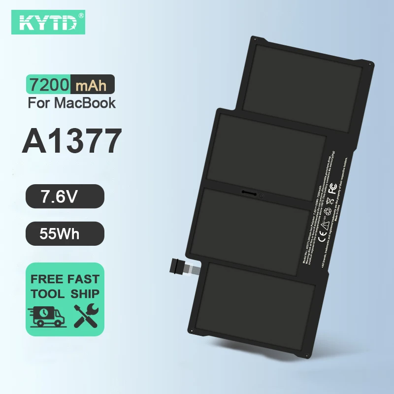 

Новый аккумулятор KYTD для ноутбука A1377 для Apple MacBook Air, 13 дюймов, A1369, Late 2010, MC504, MC504LL/A, MC503, MC503ZP/A, MC503LZ/A