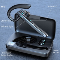 YYK520 2nd Wireless Bluetooth 5.1 Earphones Ear-Hook Style Business Office Headphones for Car Driving Sports Running Gym