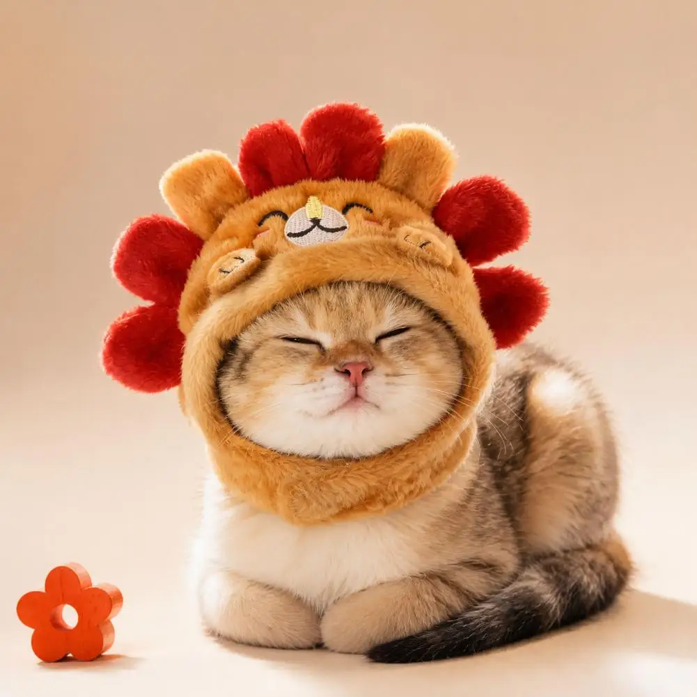 Pet Decorative Hat Cute Pet Hat Soft Portable Pet Headgear Decorative Ear Hole Hat Photo Taking