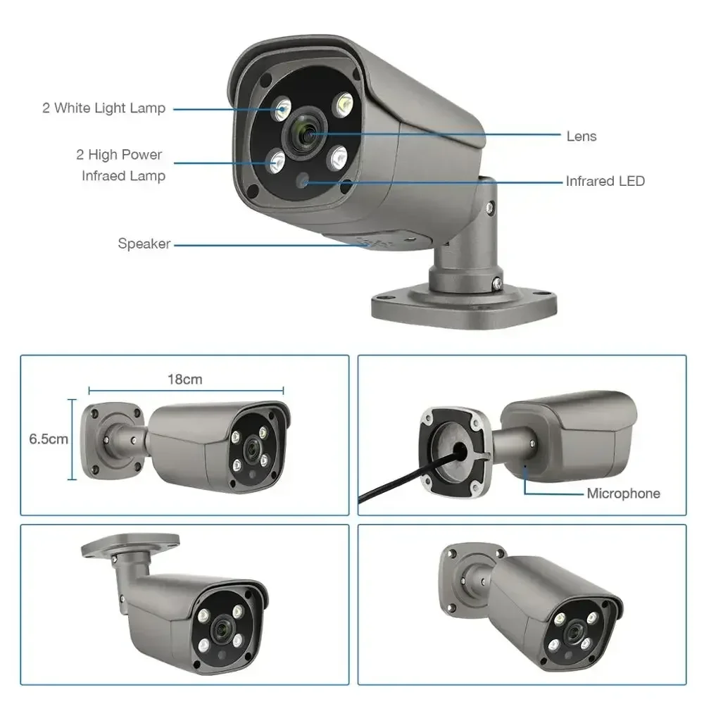 

Techage 16Ch 2K Hd Surveillance Kit Poe Camera System Kit China Cctv Ip Camera Outdoor Dual Lens Network Camera