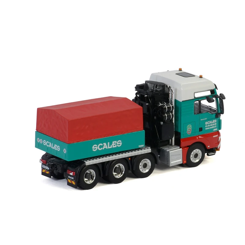 WSI Diecast 1:50 Scale MAN TGX XXL 8X4 Tractor Truck Alloy Model 01-2845 Collection Souvenir Display Vehicle Toys