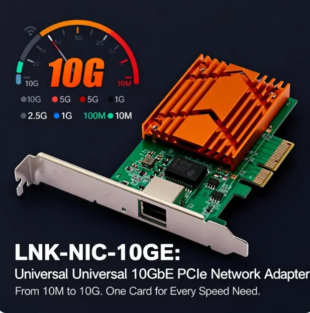 Ethernet network adapter for servers with ports and 5G 2.5G multi-rate support