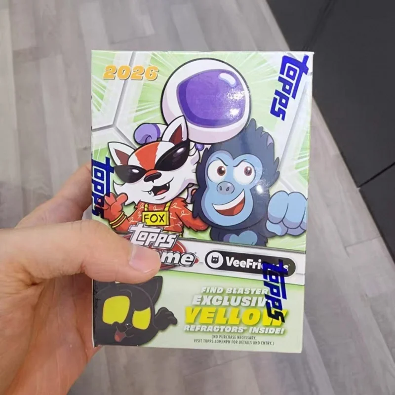 Tarjetas Coleccionables Originales 2026 Topps Chrome VeeFriends, Personajes de Dibujos Animados Garyvee, Tarjetas Sorpresa con Juguetes