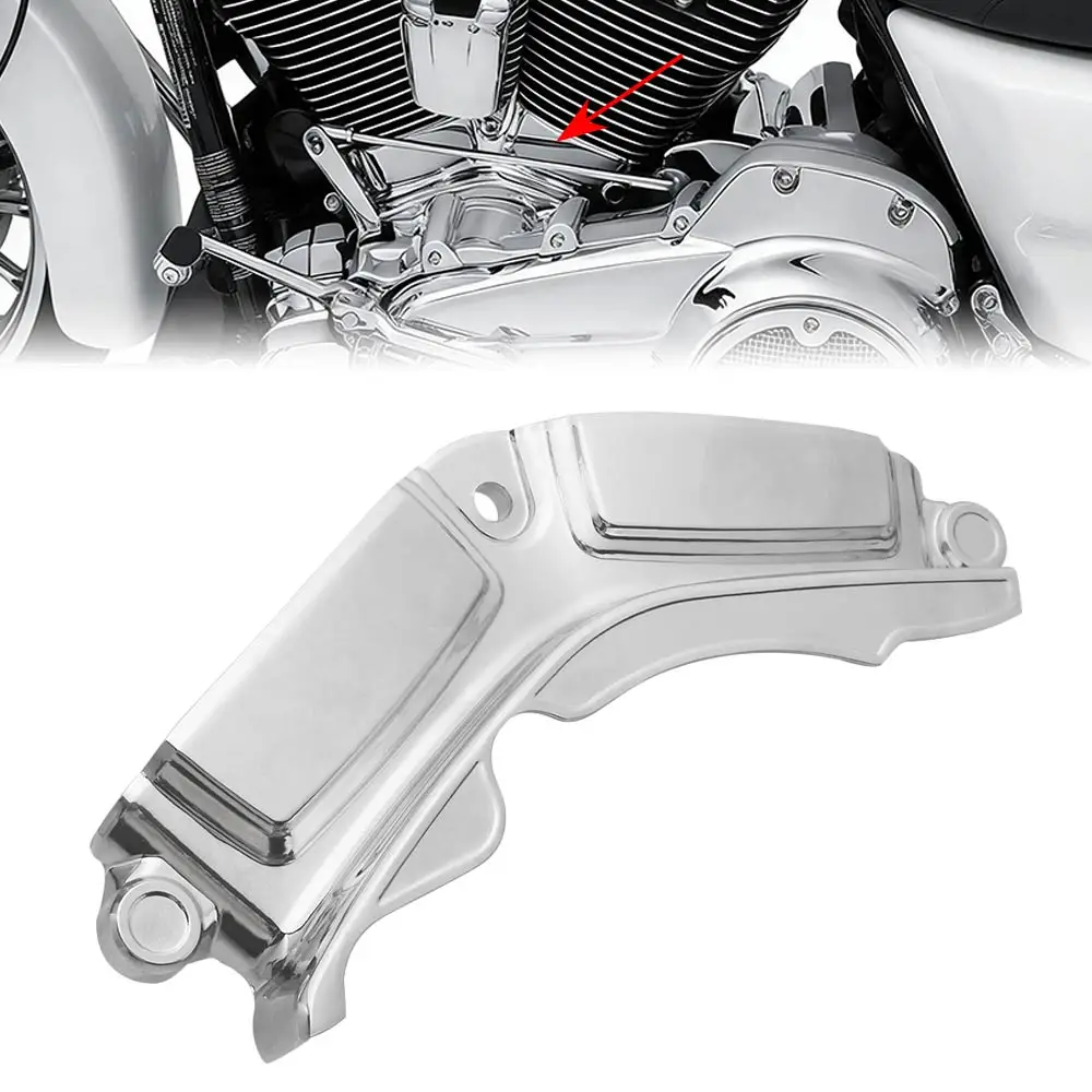 

Аксессуары для мотоциклов, левая боковая крышка цилиндра, хромированная, подходит для Harley Touring Electra Glide Ultra Classic FLHTCU 2017-2019