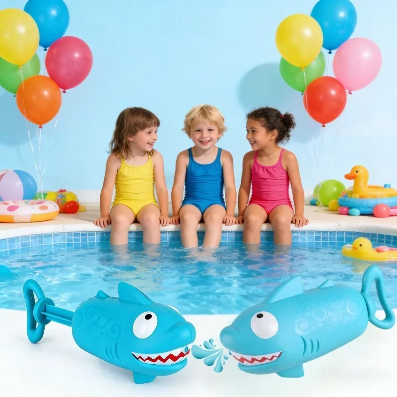

Summer Water Gun Children's Toy Outdoor Water Play Game Parent-child Interaction Shark Spray Toy Quickly Absorbs Water