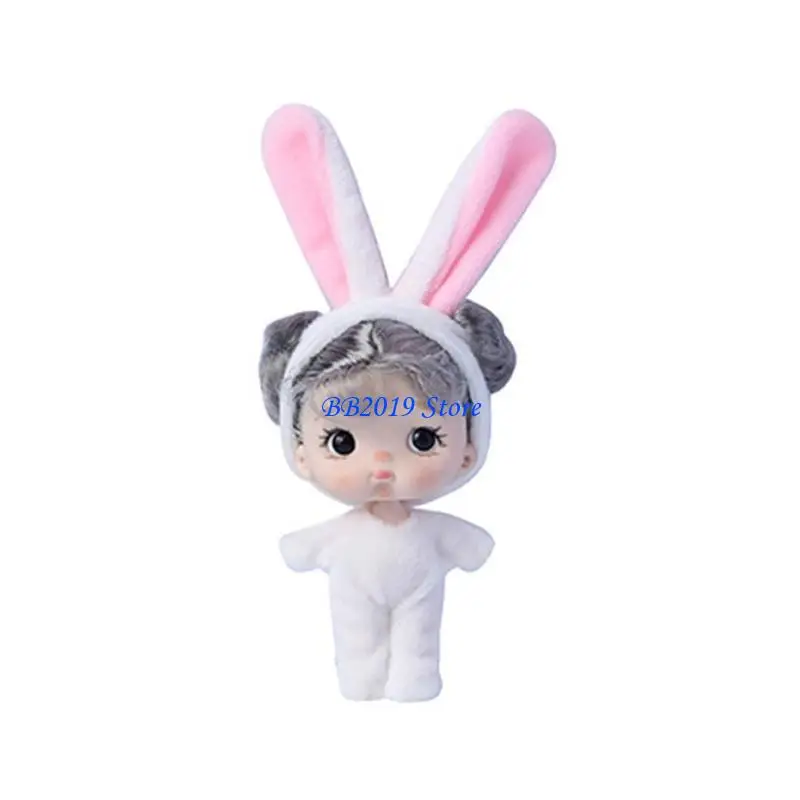 Q0KB – Mini poupée réaliste 4 pouces, avec vêtements bandeau, jouet cadeau pour filles, garçons, tout-petits