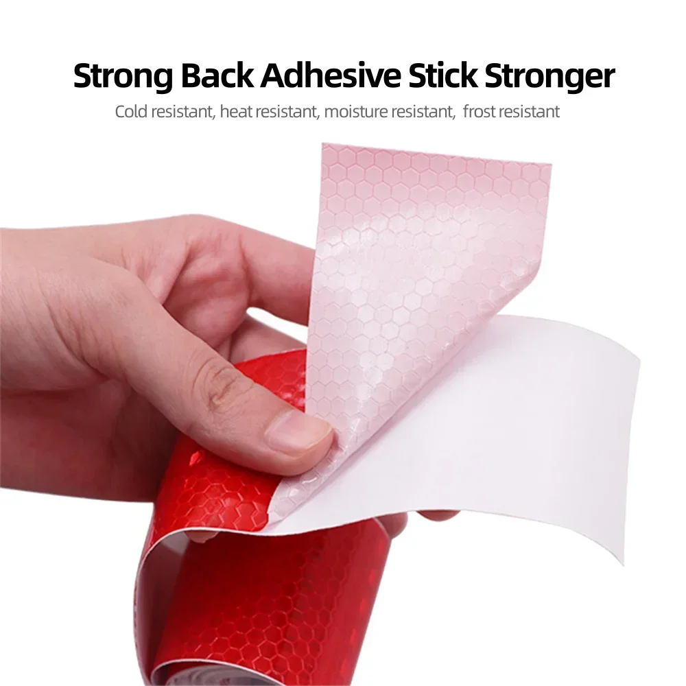 Reflective Warning Tape 5cm*3m Car Reflective Tape Warning Safety Car Decoration Sticker Color Grid Reflector