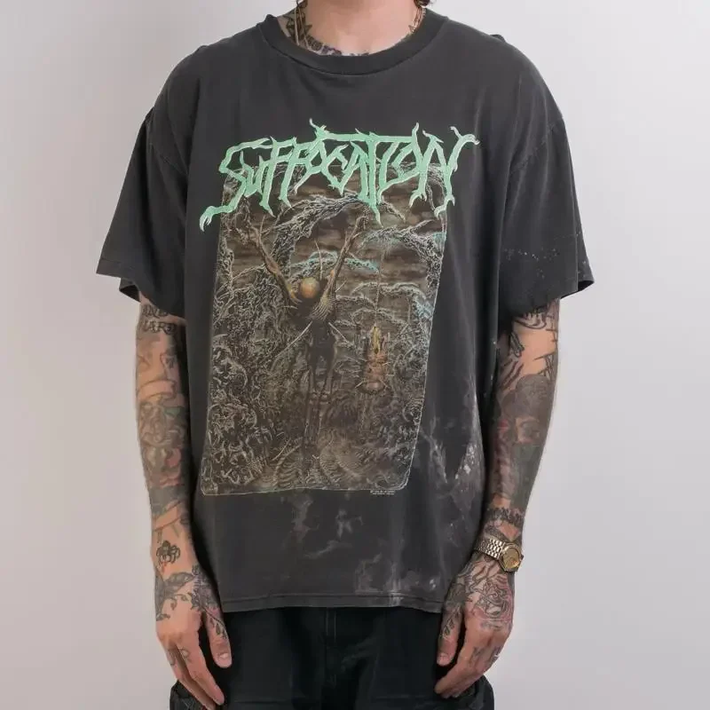 1995 Suffocation Pierced From Within Black T Shirt Wa1333