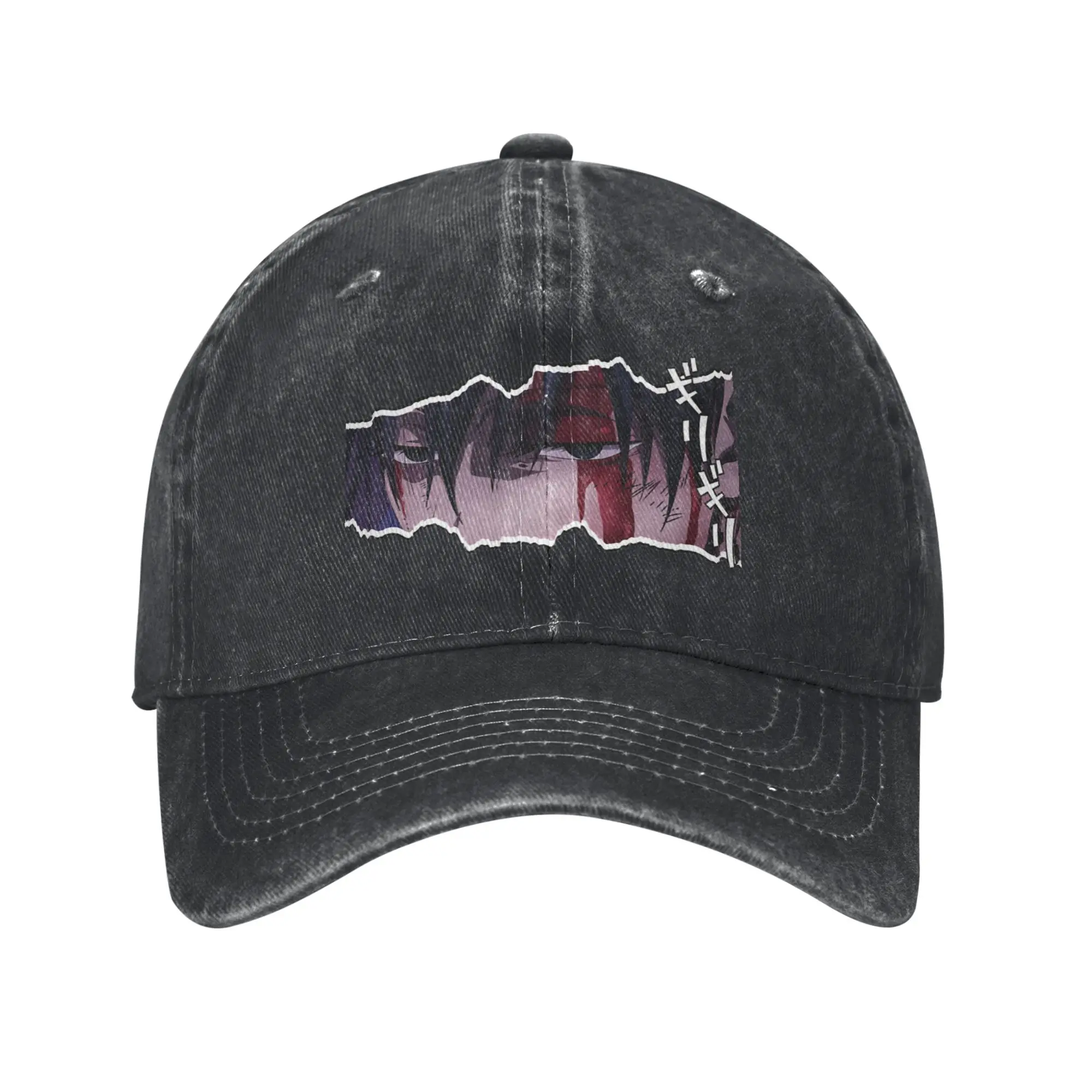 Divine Anime Eyes   Scratch Fashion Baseball Cap  Breathable Fabric Visors  Weekend Getaway Visors
