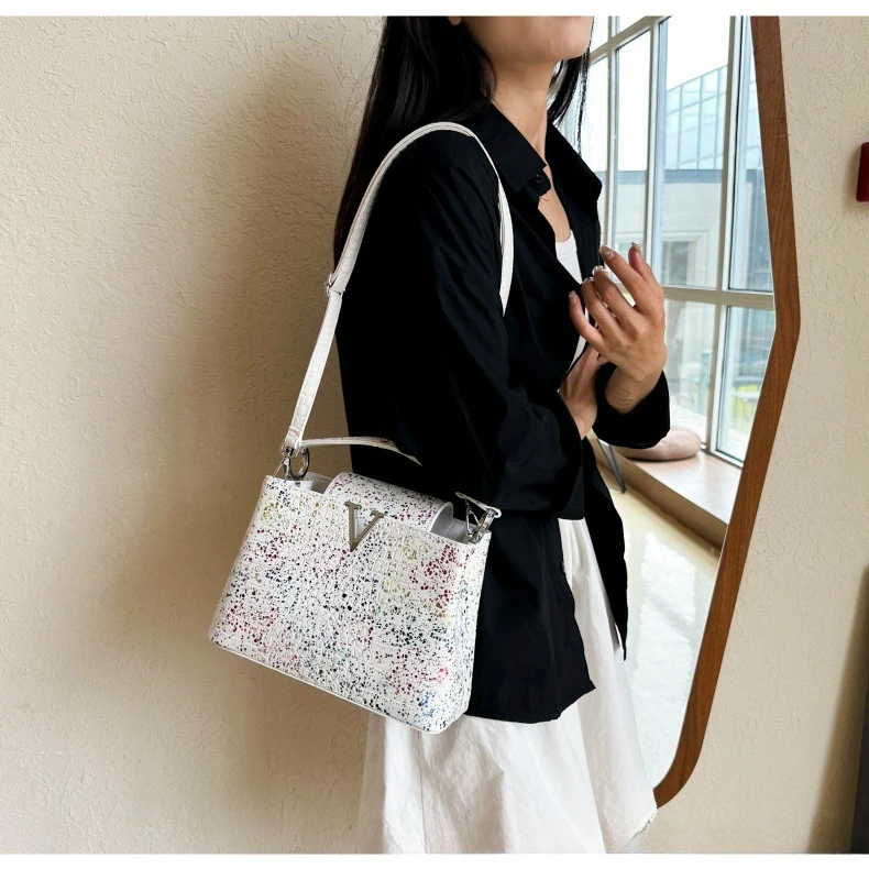 

​​2025 New Graffiti Crocodile Pattern Bucket Bag - Versatile Women's Shoulder Crossbody Bag​