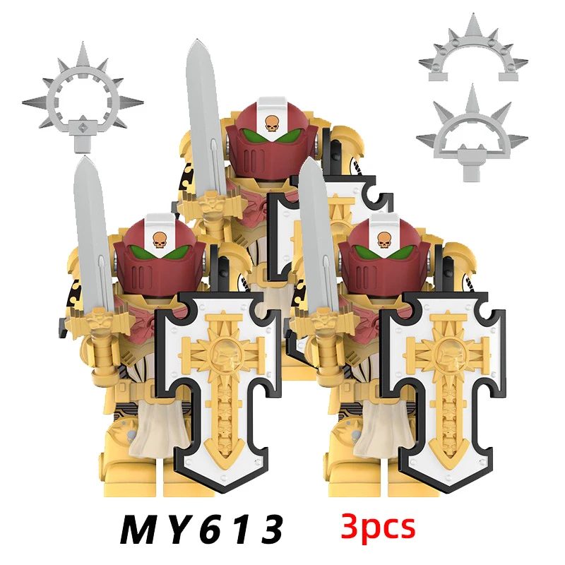 MOC – soldats d'armure militaire T51, jeu Mecha, Mini Robot, modèle assemblé, blocs de construction, figurines d'action, briques en plastique pour enfants, jouet