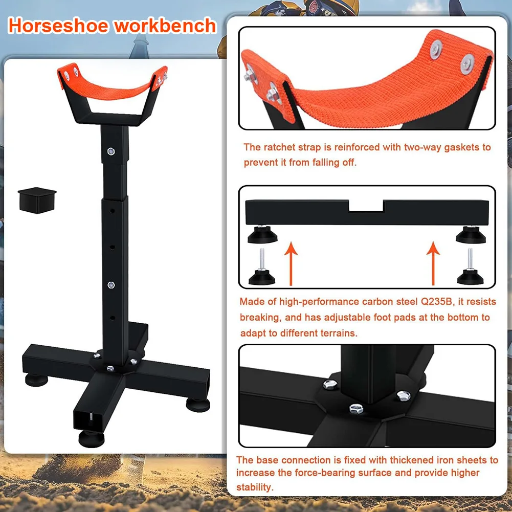 حامل Farrier قابل للتعديل حداد Farrier حامل حافر الحصان حامل حافر جاك Farrier لأدوات تشذيب حافر الحصان #2