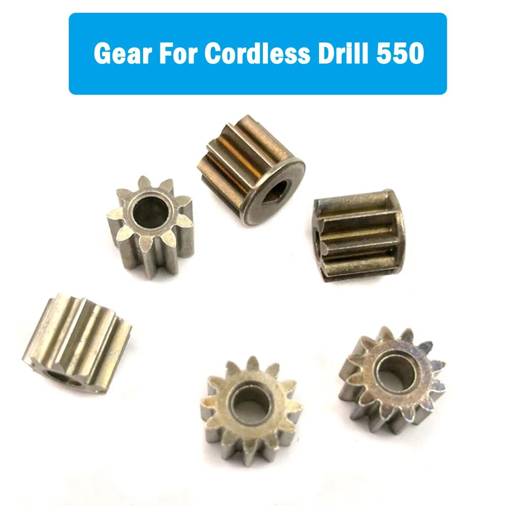 9Teeth 12Teeth Gear D Type Gear For Cordless Drill Charge Screwdriver 550 Motor Electric Drill Gears Metal Power Tool Parts