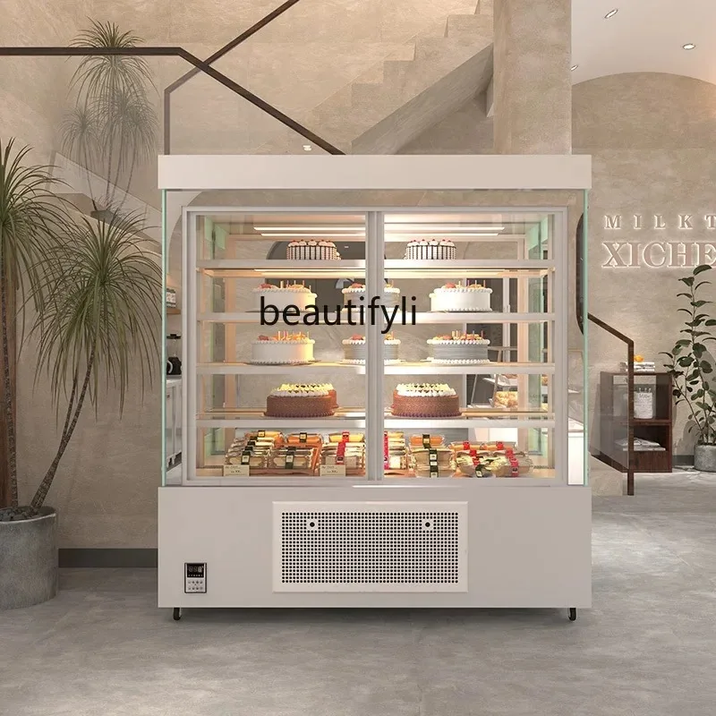 

A357 Vertical Cake Counter-Style Refrigerated Display Cabinet Fruit Fresh Cabinet Front Door Freezer Commercial Western Beverag
