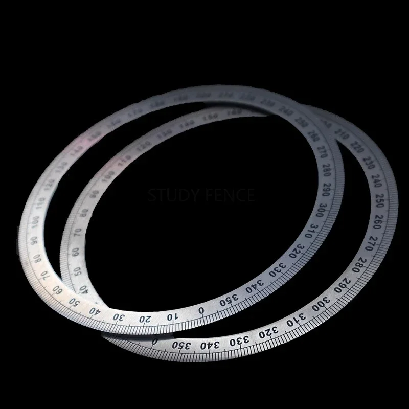 360 Degree Circular Dial Angle Disc Stainless Steel Ruler Vernier Disk Accessories Household Hardware Accessories Tool Parts