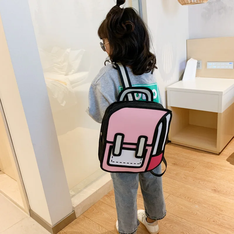 Ragazze Y2K zaino carino borse da scuola per bambini studente Kawaii zainetto giappone Anime Cartoon Book Bag bambini viaggiano zaini divertenti