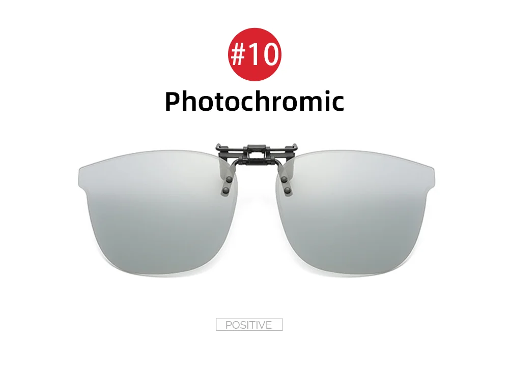 VIVIBEE Große, hochklappbare Sonnenbrille zum Aufstecken, polarisiert, für Herren, klassisch, UV400, photochrome Linse, Sonnenbrille für Damen – Detail 18