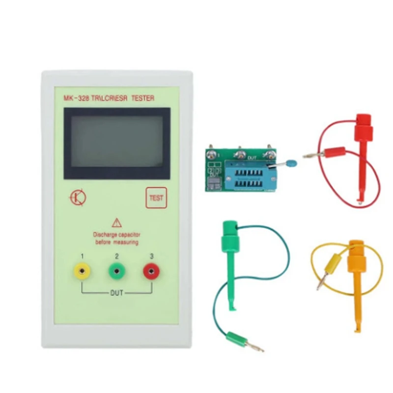 MK-328 Capacitor Resistor Transistor Triode Tester Inductance Capacitance Resistance Meter ESR LCR NPN PNP MOS