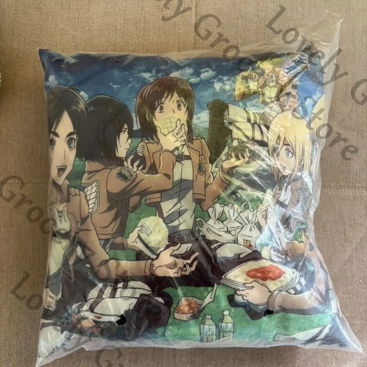 アニメ進撃の巨人リーヴァイ・アッカーマン進撃の巨人エレン・イェーガーアタケ・ア・ロス・タイタンズコスプレ漫画正方形枕クッション