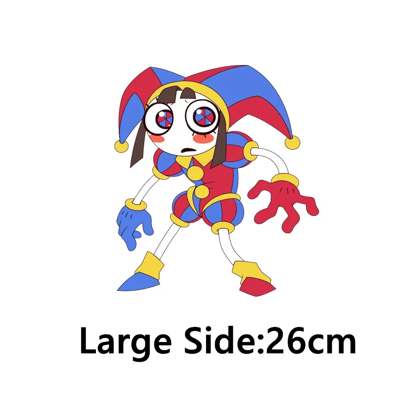 The Amazing Digital Circus Patches Iron On Kids T-Shirt Cartoon Heat Transfer Cute Ironing Stickers On Clothes Washable Applique