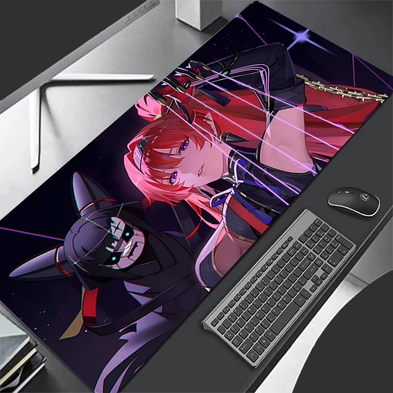 Mousepad Computer Gaming Accessories Keyboard Pad Office PC Rubber Mouse Pad Decoracion Desk W-wuthering Waves Yinlin Mouse Mat