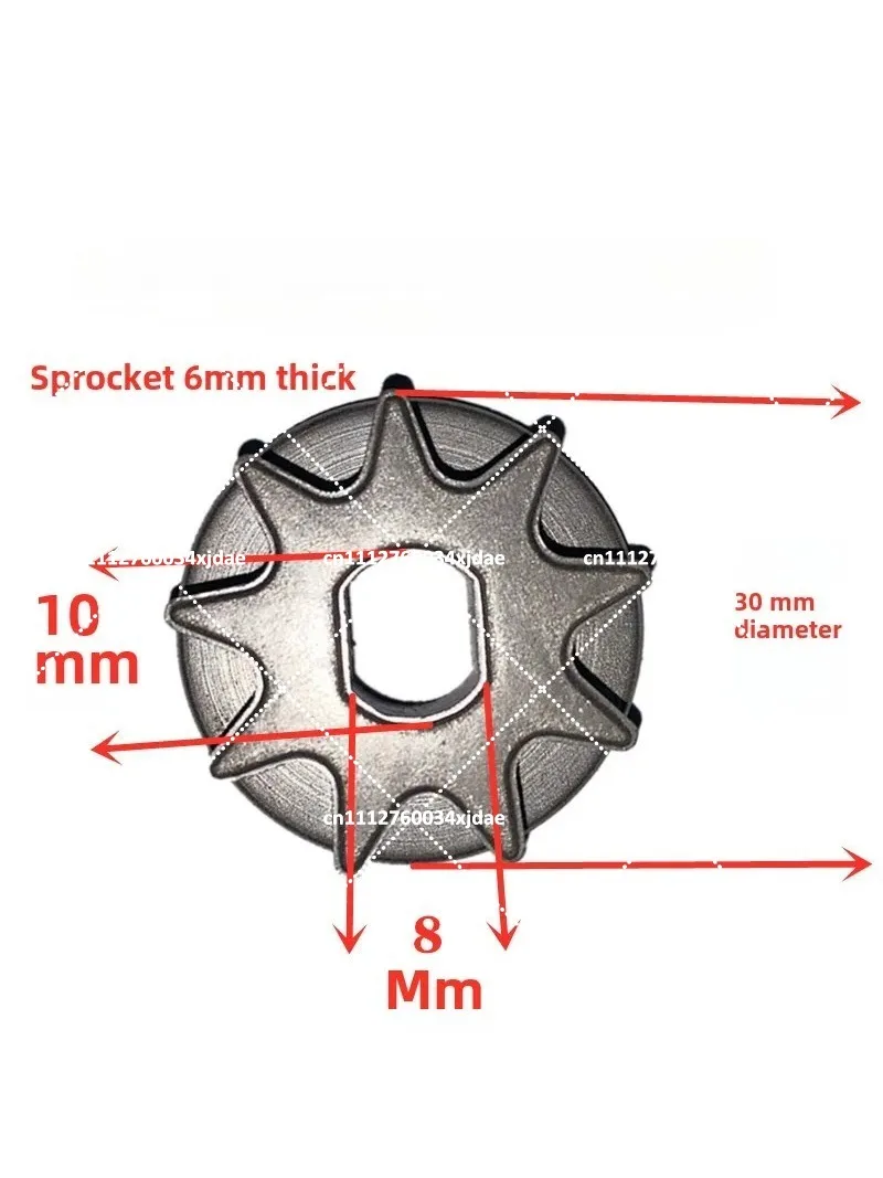 Lawn Mower Chainsaw Sprocket 4-10 Inch 9 Tooth for 1/4 Chain, Replacement Parts