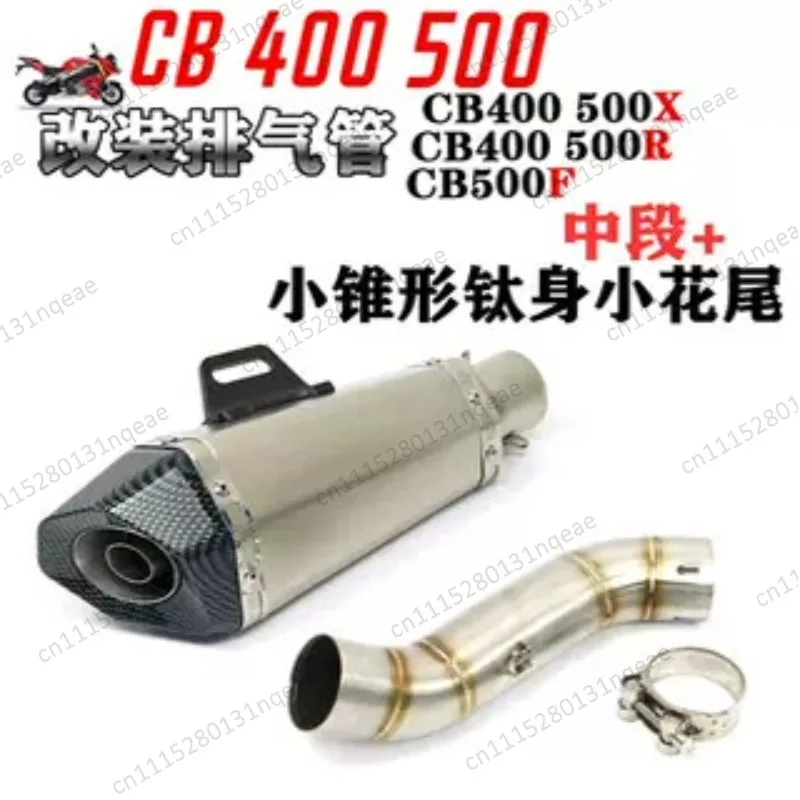 High Performance Stainless Steel Slanted Exhaust Pipe 38-51mm Universal Fit for Motorcycles