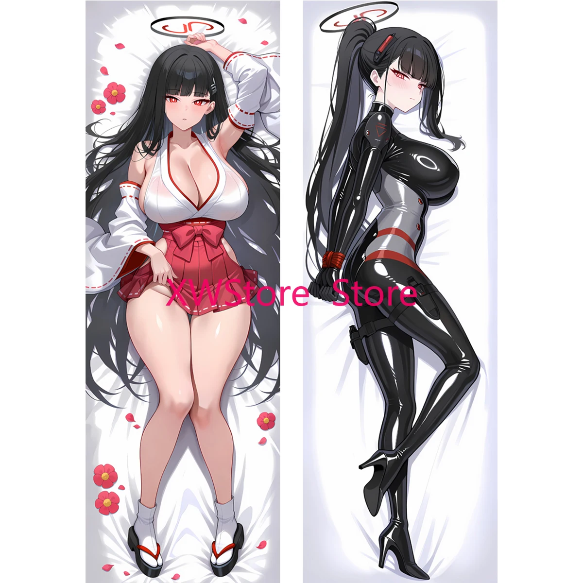 

Girl Tsukatsuki Rio Waifu Dakimakura Anime Blue Archive Adult Pillowcase Long Life Size Hugging Body Pillow Cover