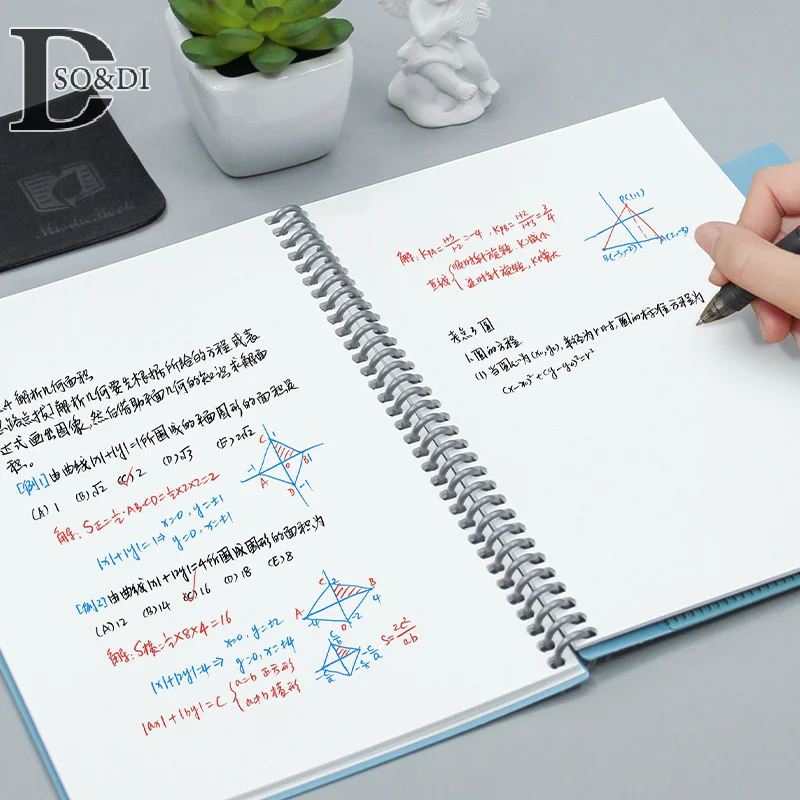 A5 Reusable Whiteboard Notebook With Free Whiteboard Pen Erasing Cloth Weekly Painting Planner Notebooks Blank Notepad Memo