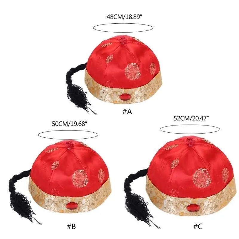 652f chinesischer Orientaler mit Pferdeschwanz Dekors Alten asiatischen Qing Kaiser