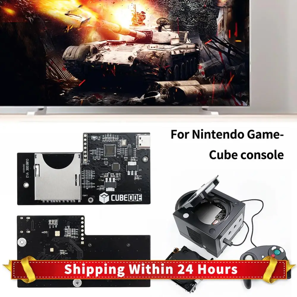 

Плата эмулятора оптического привода CUBEODE V1.2, нет необходимости SD2SP2/SDGecko, замена оригинального DVD-привода для игровой консоли NGC GameCube