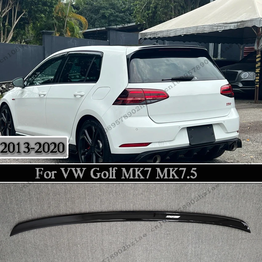 

Спойлер на крышу TCR Style для VW Golf MK7 MK7.5 GTI GTD R 2013-2020, задний сплиттер, тюнинг-комплект, глянцевый черный цвет.