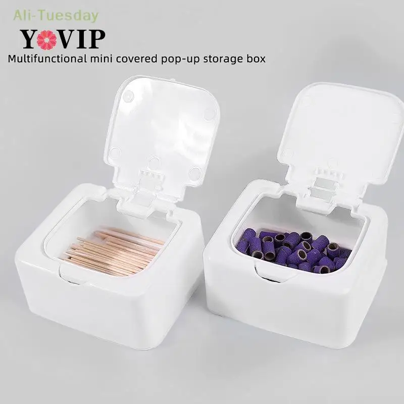 Cotton Swab Organizer Small Object Classification Drawer Storage Box Pop-up Window Push-type Desktop Storage Box